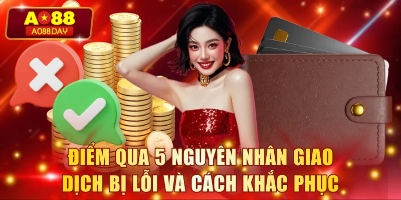 Điểm qua 5 nguyên nhân giao dịch bị lỗi và cách khắc phục
